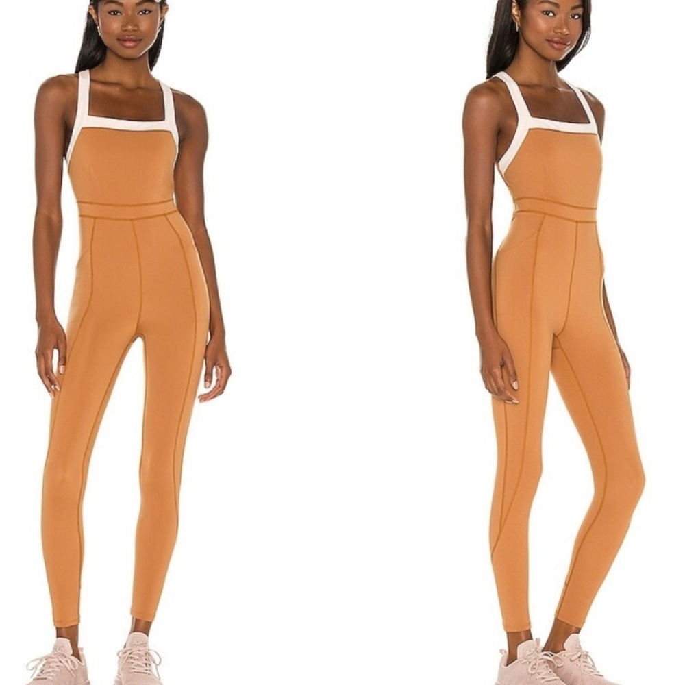 FP Movement by Free People Tan Jumpsuit